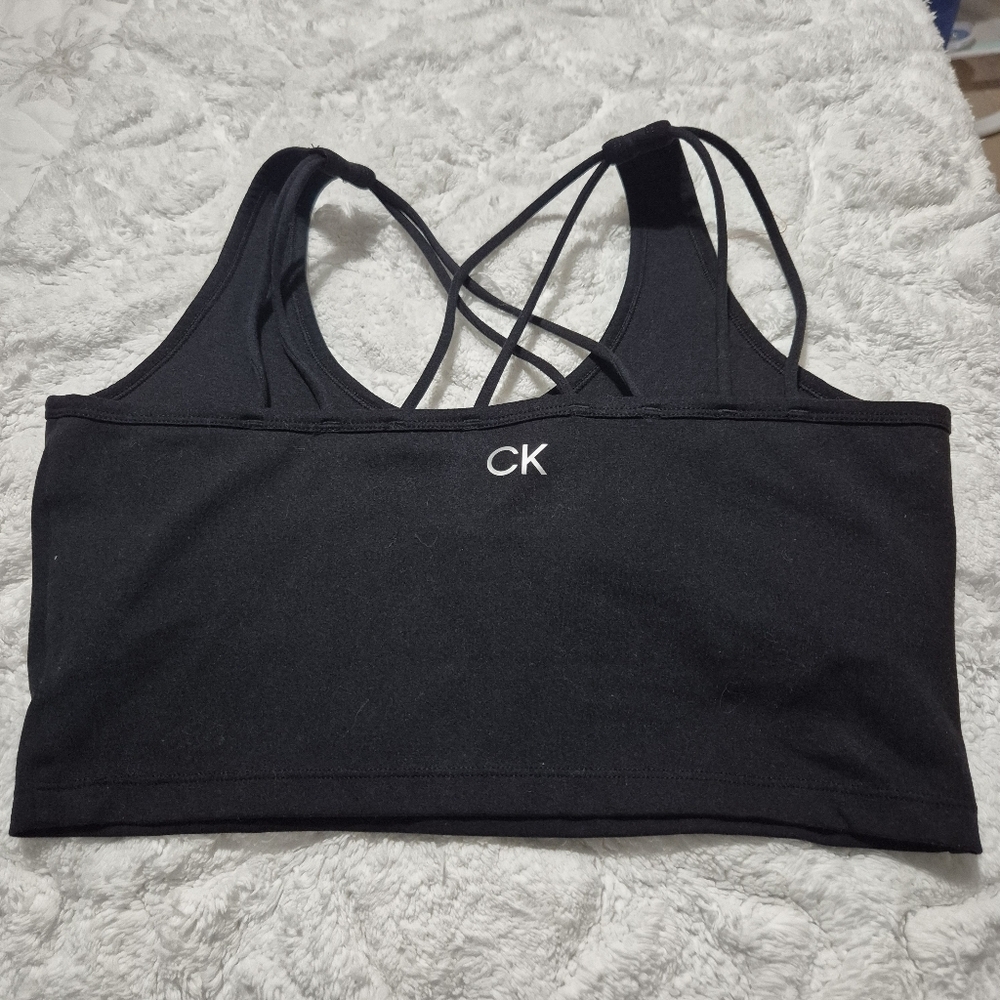 Calvin Klein Women's Black Strappy Sports Bra...Size:M - Picture 5 of 12
